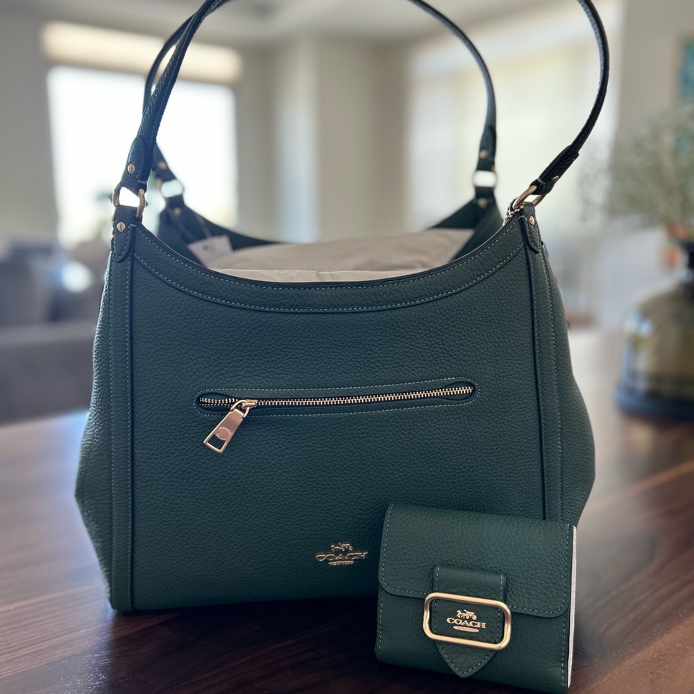 Coach Kristy Shoulder Bag - Dark Sage